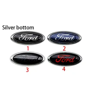 Abs Car Hood Emblem Sticker, Front Grille Badge Decal, Rear Trunk Logo for Ford, Durable Automotive Accessory, Easy Application