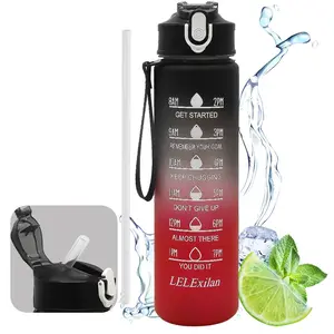 750ML Sport Water Bottle, Motivational Hydration Bottles, BPA-Free Leak-Proof Design, Lockable Flip Lid, Ideal for Home & Outdoor Use, Perfect Gift Idea