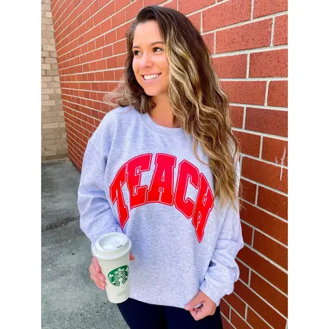 PUFF 'Teach' Crewneck Sweatshirt