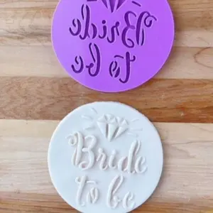 Bride to Be Cookie Debosser - Fondant Stamp