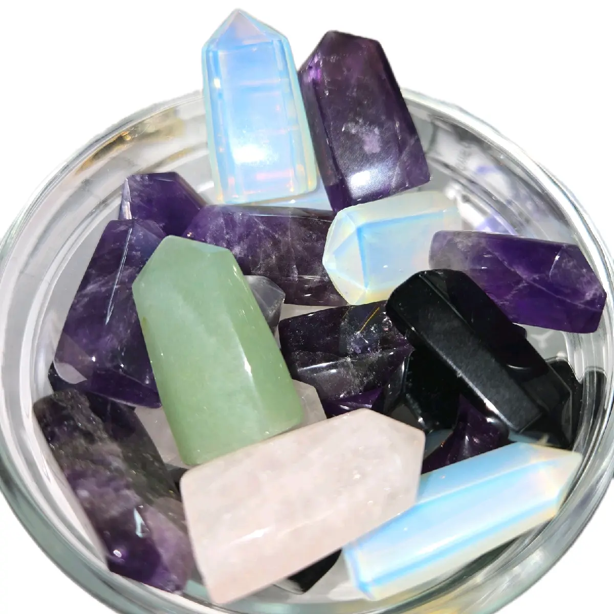 Natural 1 to 2 Inch Tower - Crystal Stone Towers Agate, Quartz or Jasper