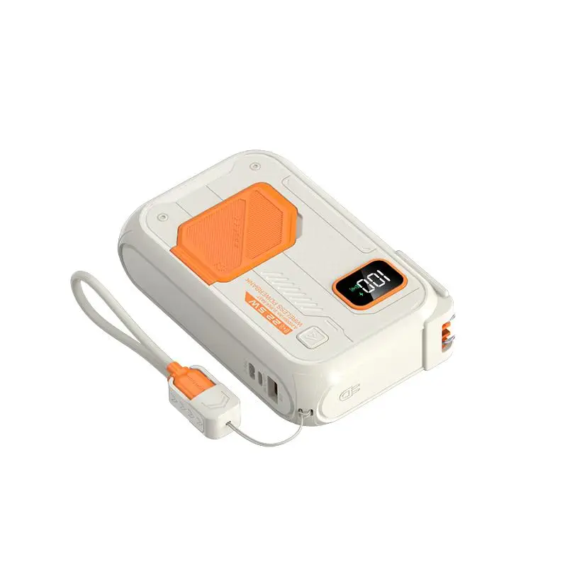 Portable Multifunctional Power Bank, Chargeable 20000mAh Portable Magnetic Charging Power Bank Android, LED Display Powerbank, Travel Gadgets, Electro