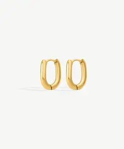 U-Shape Huggie Earrings
