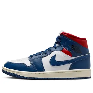 (WMNS) Air Jordan 1 Mid 'French Blue Gym Red' BQ6472-146