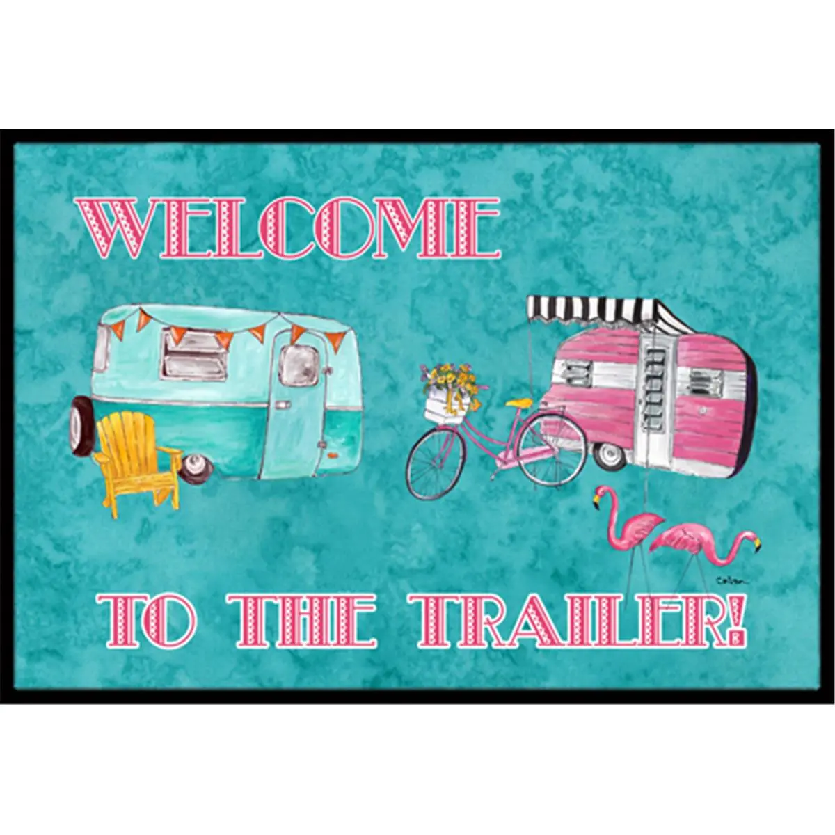 212 MAIN Paradise Print Indoor-Outdoor Doormat, 24x36 in, Permanently Dyed, Fade-Resistant, Easy Cleaning, Great for Front or Back Doors, Great For The Front Door Or The Back Door