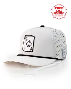 Ace/King White - Perforated Rope Hat
