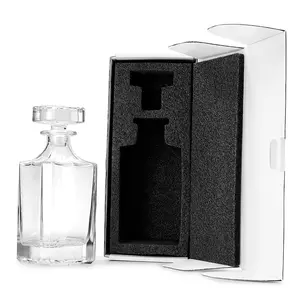 Customizable Decanter with Airtight Stopper - 750 ml (25 oz), Ideal for DIY Personalization - Laser Engraving, UV DTF, Vinyl