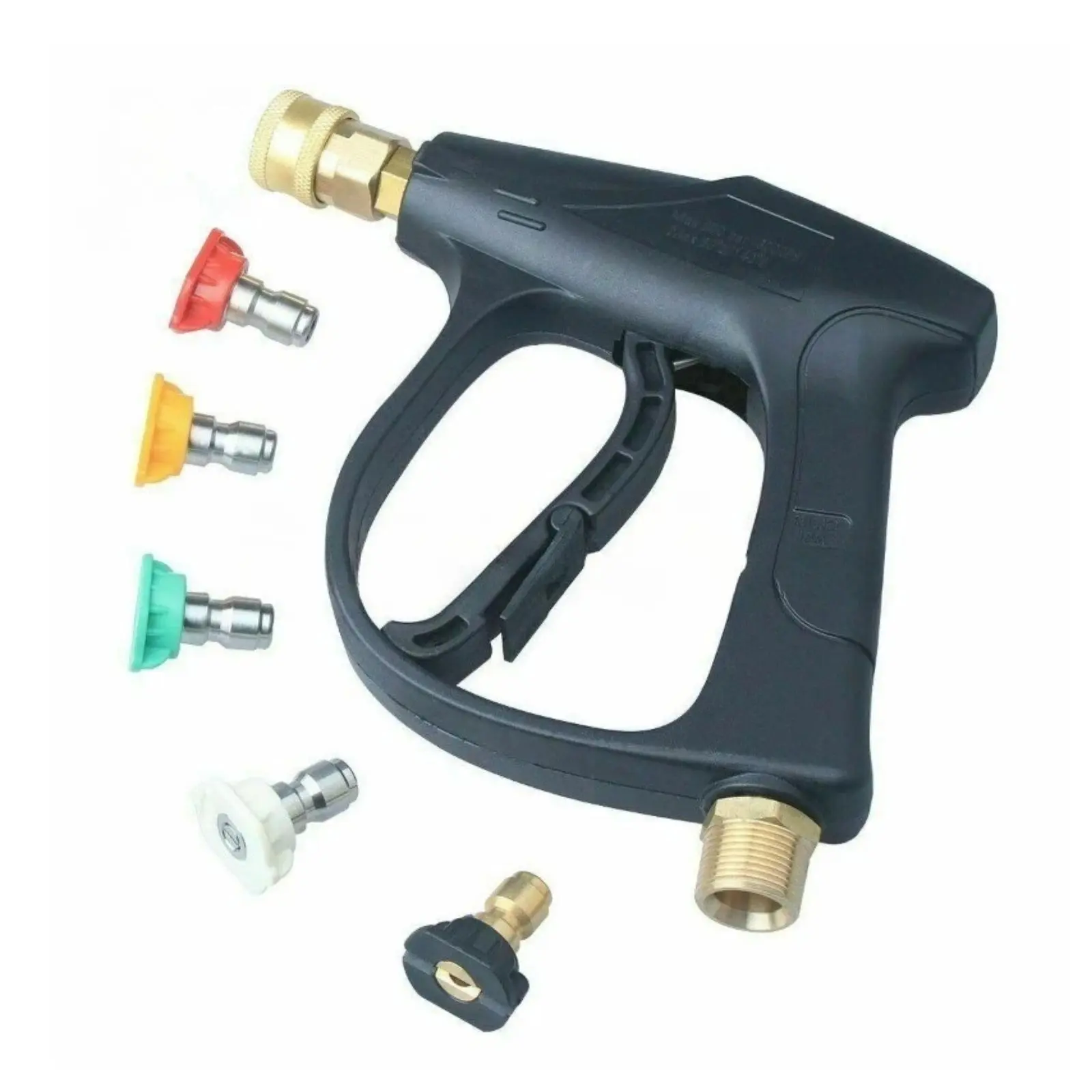 Ultimate Car Wash Solution 1/4" High Pressure Washer Gun 4000 PSI with 5 Nozzles for Effective Car Cleaning