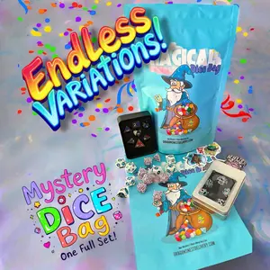 Walter’s Magical 7 Piece Polyhedral Metal Set Bag Dungeons And Dragons Dungeons And Dragons Stickers