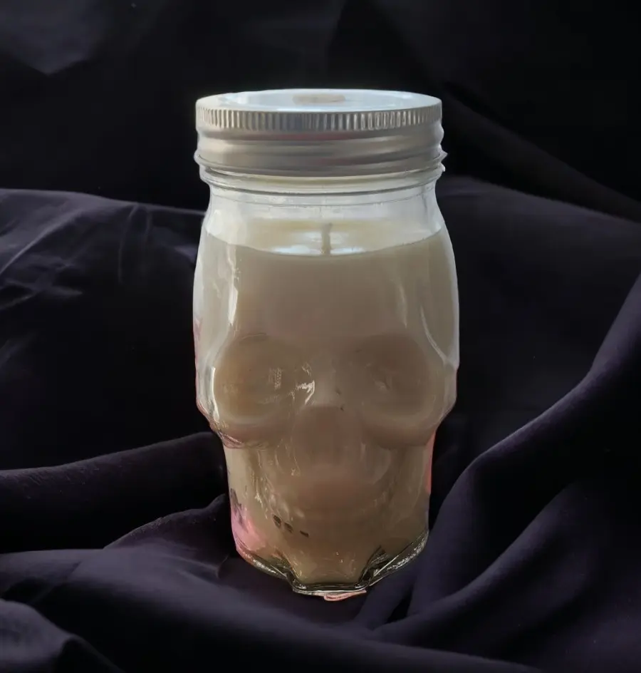 Skeleton Candle, Halloween Candle, Fall Candle, Hocus Pocus scent, bedroom, gifts for her, birthday, 100 hours burn time,