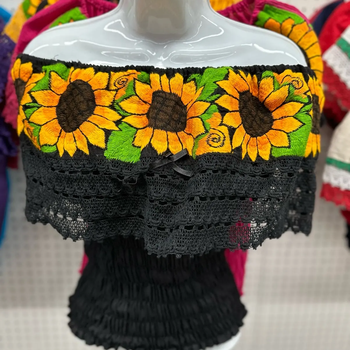 Sunflower Off the shoulder Mexican Top Sunflower Off the shoulder Mexican Top