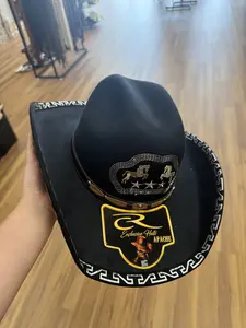 Apache Sombrero Unisex bordado Mexicano con Diseño Tradicional y Bordado Intricado para Cultura Mexicana
