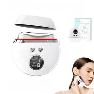 FLUXEON Multi-Function Face & Body Massage Tool. Hot Compress & Gua Sha for Radiant Skin. Sculptress Massager with Color Light Therapy,Girl's Mother Christmas Gift