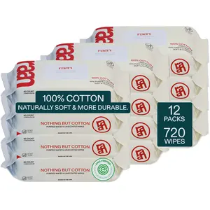 100% Cotton Cleansing Wipes, 720 Count, 12 Packs, Tiktok