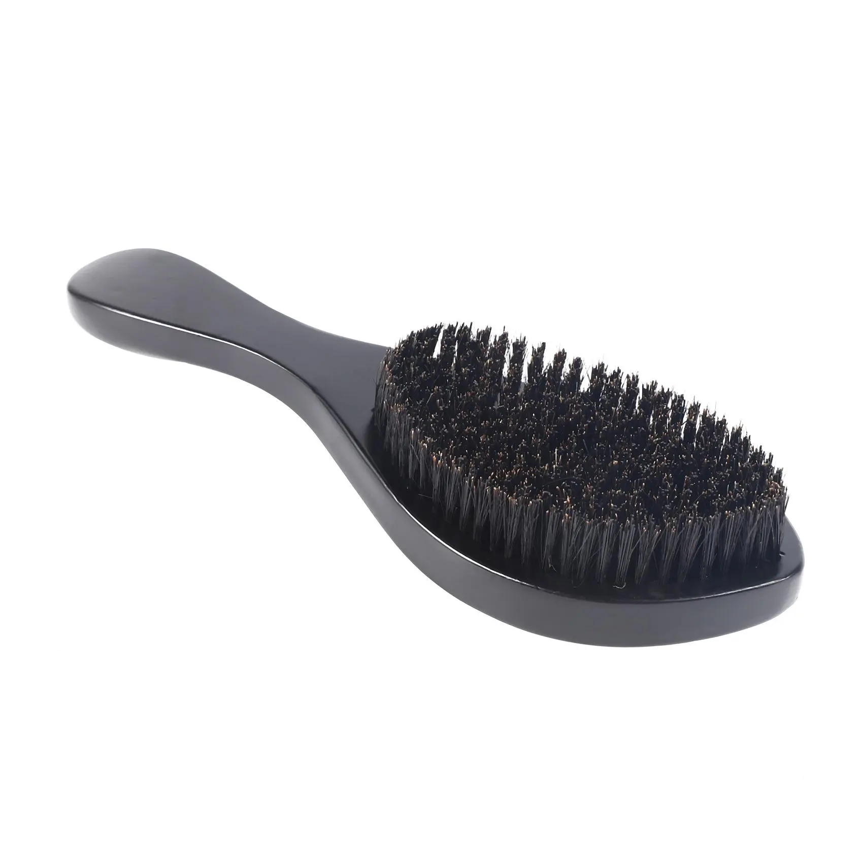 Magic Wave Hair Styling Brush, 24.5cm Curve Shape Boar Bristle Wave Deepener for Car Exterior Decoration