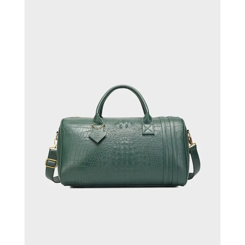 Statement Weekender Duffle Bag in Emerald Green V2