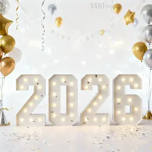 Light Up Mosaic Foam Numbers & Letters for Party Decor Birthday Graduation Party Anniversary Wedding 1 year Party Mosaic Frame Numbers Foam Cardboard Frame First Birthday Decor