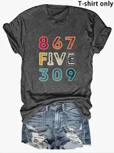 Bold Digital Print Summer New Arrival, Fitted Casual Style Kint Fabric, Moderate Thickness for Comfortable Wear During Warm Seasons