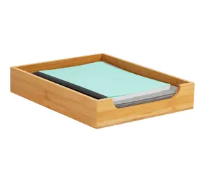 Mind Reader Paper Tray, Desktop Organizer, FileStorage, Brown