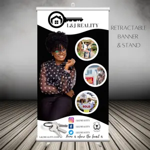 Retractable Banner W Stand Banner Decoration
