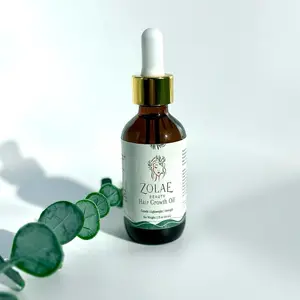 Zolae Beauty Hair Growth Oil 2oz | Strengthens & Nourishes Haircare Jojoba Rosemary Lightweight Peppermint