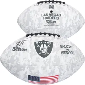 Jack Bech Las Vegas Raiders Autographed 2024 Salute to Service Football - Fanatics Authentic Certified