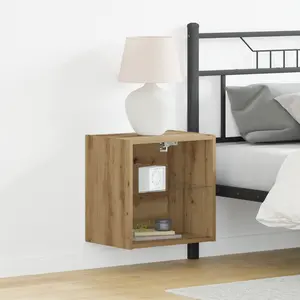 vidaXL Floating Shelf Artisan Oak 15.7 x 11.2 x 15.7 in Engineered Wood