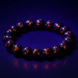 “GlowFire” Natural Fire Opal Bracelet – Vibrant Lava-Like Glow, Healing Energy, Protective Power & Inner Strength, Handcrafted Fire Opal Beads for Unique Energy Jewelry and Stylish Accessory"