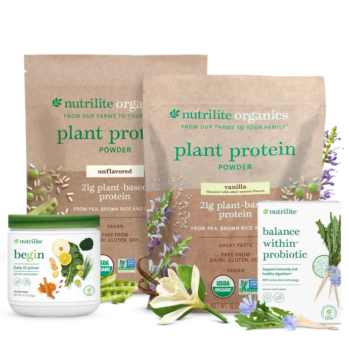 Amway Begin 30 Holistic Wellness Program Solution Vanilla Unflavored | 30 Day Wellness Bundle Daily Nutrition Essential Nutrients Cellular Nutrition Dietary Supplement Daily Wellness Nutritional Wellness Healthcare