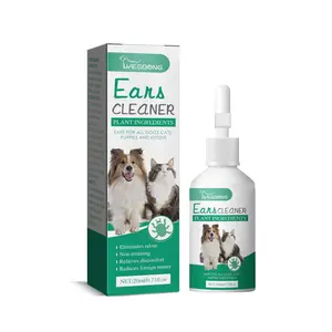 Pet Ear Cleaner, 1 Box Pet Ear Wash, Ear Cleaning Solution for Dogs & Cats, Pets Ear Care Products