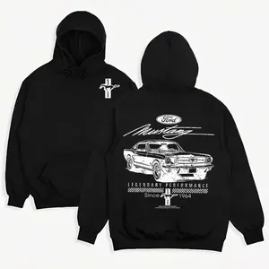 Ford Motor 2 Sided Hoodie Sweatshirt, Racing Car Hoodies, Auto Enthusiast Gift, Trendy Car Lover Merch
