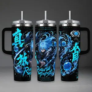 Rimuru Tempest That Time I Got Reincarnated as a Slime Tumbler 40oz 20oz Anime Isekai Graphic Cup 40 oz Tumbler With Handle, Tumbler 20oz No Handle, Gifts For Slime Fans