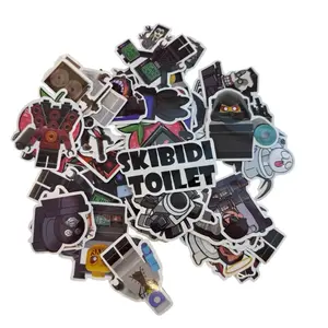 50Pcs Cute Cartoon Skibidi Toilet Stickers for Laptop Motorcycle Bicycle Skateboard Luggage Decal Graffiti Patches