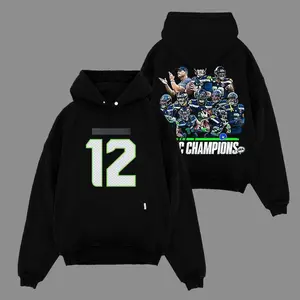Champions Bowls 2025 Champions Team For The 12s Cotton Hoodie Sweatshirt T-Shirt (Made In US), JSN Fans Outfit, The 12th Man Game Day Outfits, Gift For Football Fans, Football Graphic Hoodie