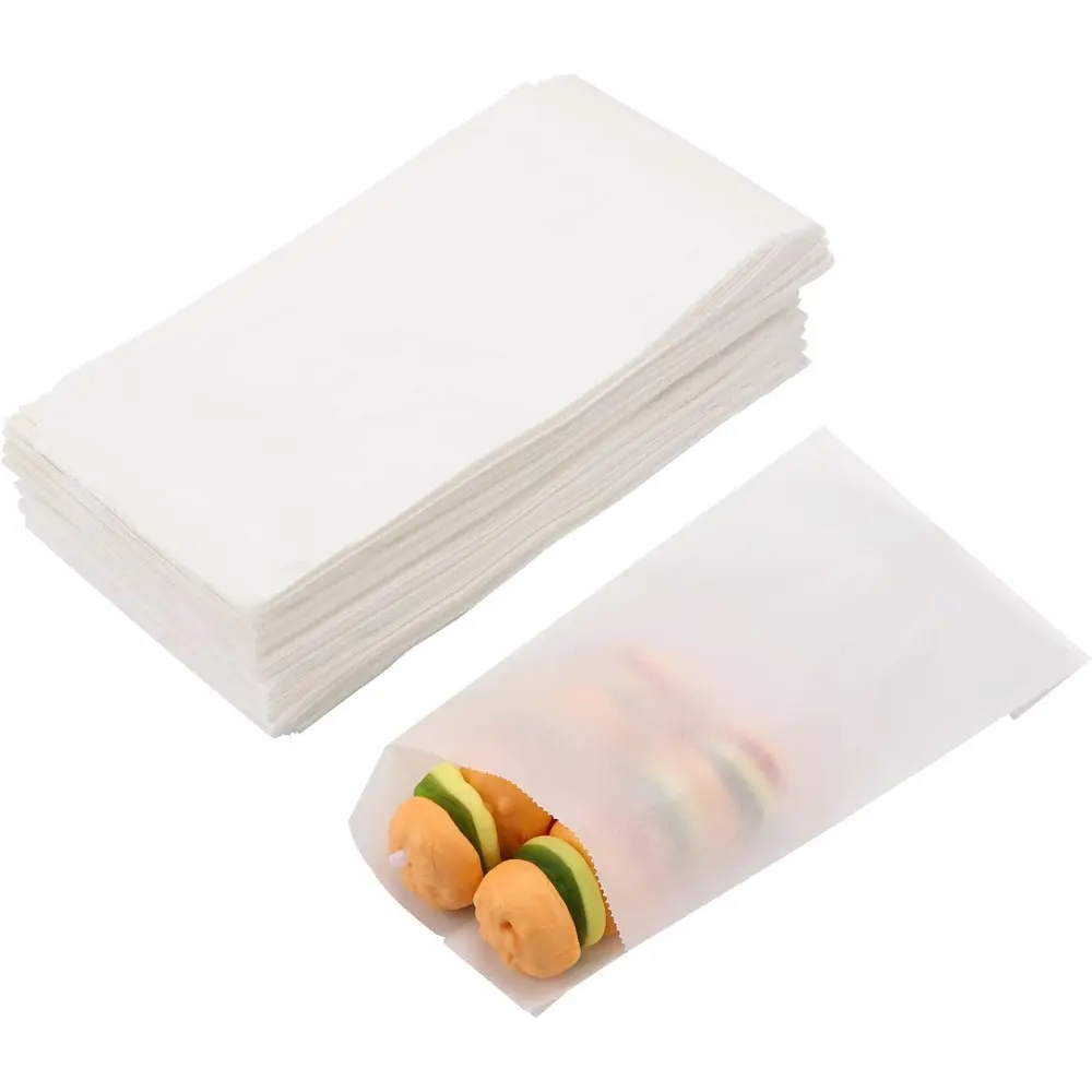 Translucent Non-Toxic Odorless Biodegradable Compostable Small Sturdy Glassine Paper Bags - 2 3/4 x 4 Inch, 200pcs Flat Bags for Party Favor, Wedding Use (Kitchenware/Bakeware Baking Utensils Accessory), Non-Toxic And Odorless