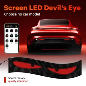 Programmable Bluetooth LED Car Sign - Smart App-Controlled Scrolling Message Board - Animated RGB Matrix Display for Windshield - DIY Car Accessory for Trucks & SUVs