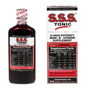 S.S.S.Tonic - 10 oz. Liquid High Potency Iron & B-Vitamin Supplement Daily Nutritional Support