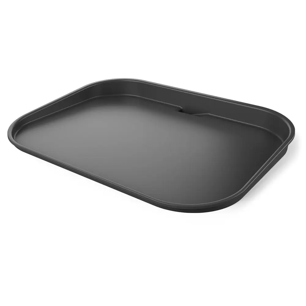 Woodfire Ceramic Grill Top Griddle - Black - 15 x 11 in. - Nonstick Surface
