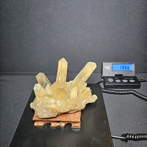 Raw Citrine quartz cluster