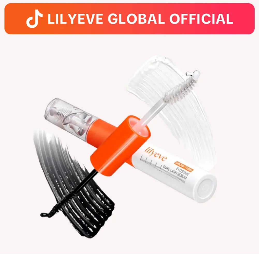 [LILYEVE] GROWTURN Dual Lash Serum | 2-in-1 Korean Eyelash Growth & Lash Enhancing Serum for Longer, Stronger Natural Lashes, Day & Night | 0.27 fl. oz.