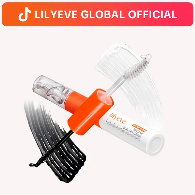 [LILYEVE] GROWTURN Dual Lash Serum | 2-in-1 Korean Eyelash Growth & Lash Enhancing Serum for Longer, Stronger Natural Lashes, Day & Night | 0.27 fl. oz.