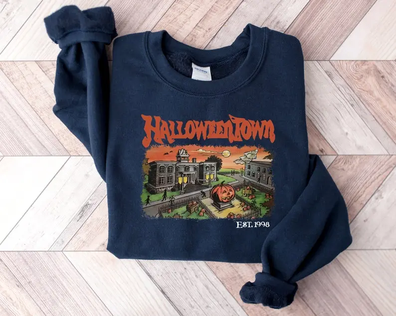 Halloweentown Est 1998 Sweatshirt, Halloweentown University, Retro Halloweentown Sweatshirt, Fall Sweatshirt, Halloween Sweatshirt