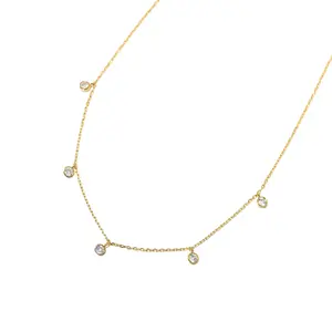 CZ Drop Necklace