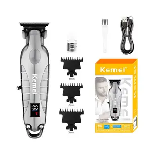 Keme Km-2293 Metal Body Digital Electric Hair Clipper, Cordless Hair Clipper, Professional Salon & Personal Use, Friday Sale, New Condition