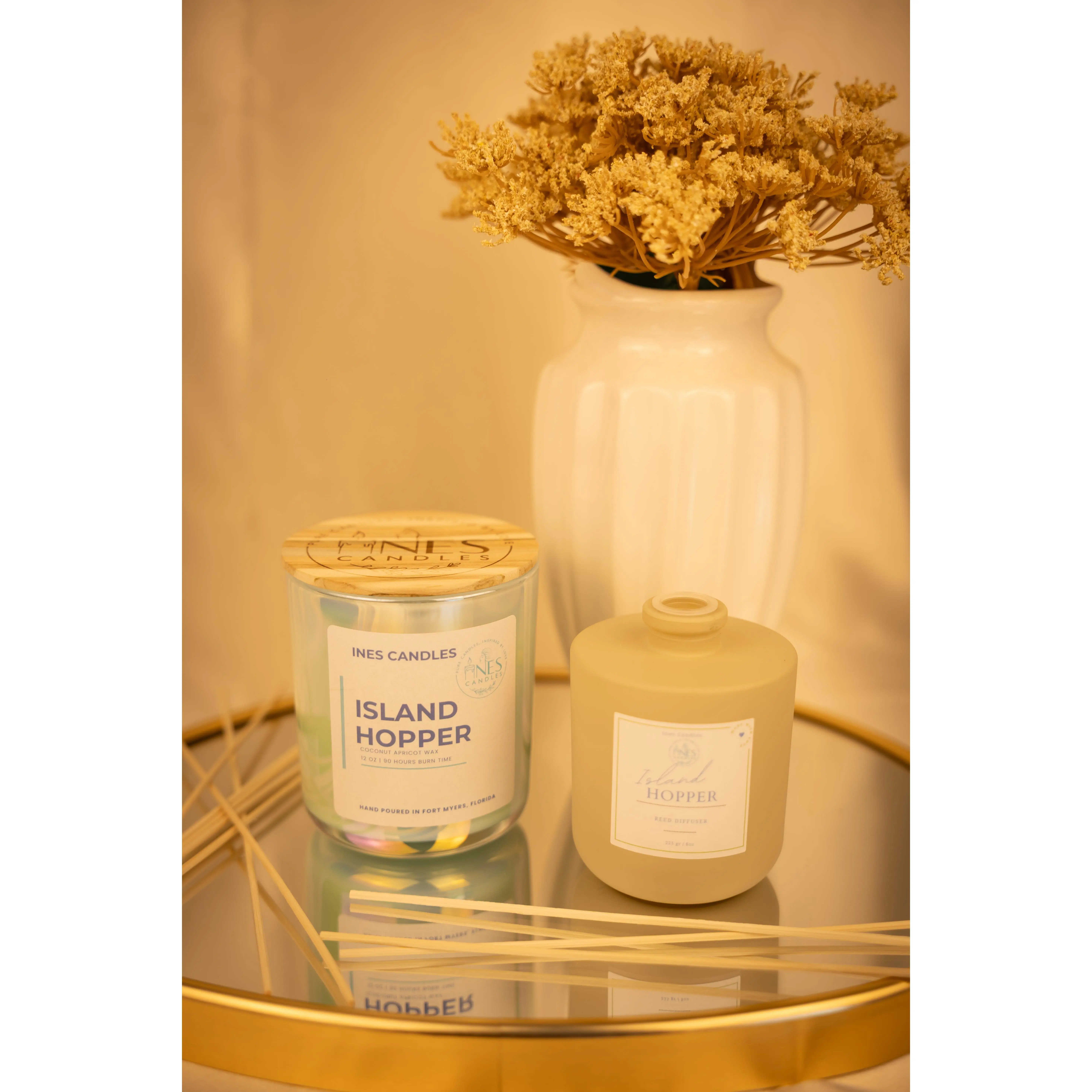 Island Hopper Scented Candle, Home Decor Accent for Living Spaces - Home Supplies Essential