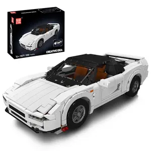 Mould King 10271 Retro Classic Sports Car Supercar Model Building Block Kit 1300 Pieces