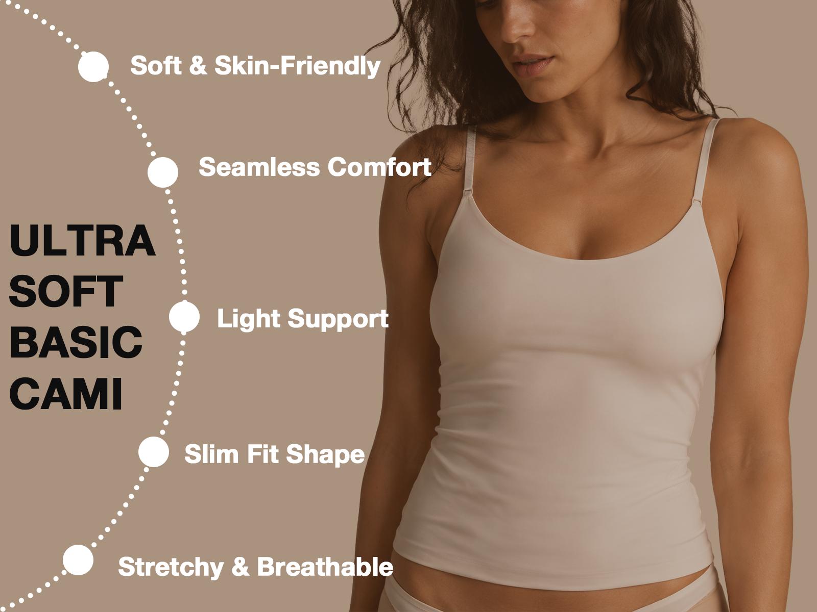 VRCOMFY Women's Summer Cooling Skin-Friendly Jelly Tank Top – Spaghetti-Strap Design, Built-in Padding, Slim & Shaping Vest VRCOMFY Women's Summer Cooling Skin-Friendly Jelly Tank Top – Spaghetti-Strap Design, Built-in Padding, Slim & Shaping Vest