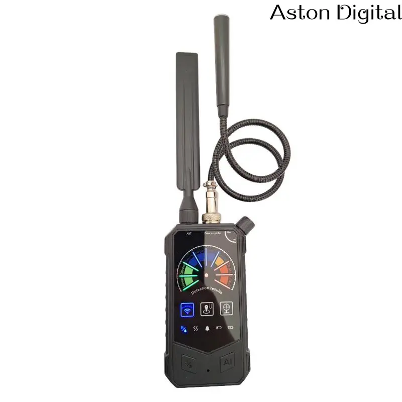Aston Digital2025 New Hidden Camera Detector, GPS Tracker Detector, Anti-Spy RF Signal Detector, Wireless Eavesdropping Detector for Hotel, Bathroom, Home, Office, Travelrivacy Protection Ai Trac Sensor Magnetic gps tracker Button Black Portable
