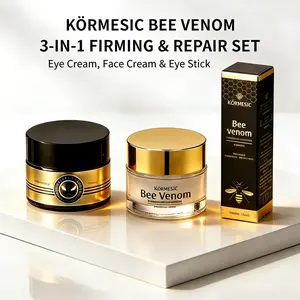 Facial Skincare Set – Includes Face Cream, Eye Cream, and Eye Cream Stick – Rich in Collagen, Deep Nourishment, Long-Lasting Hydration, Helps Reduce Fine Lines – Suitable for All Skin Types, Moisturizing Gift, Daily Bee Hydrate– Valentine’s Day Gift Moist