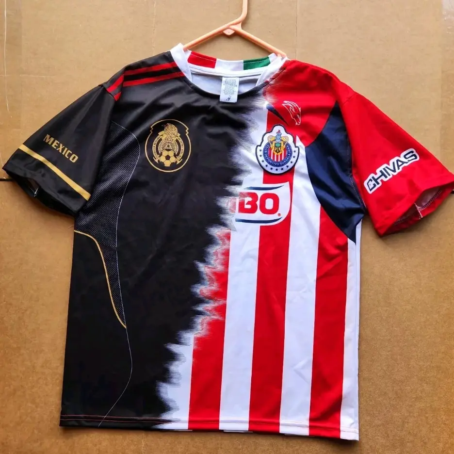 Chivas Guadalajara Bimbo Retro Soccer Jersey, Classic Liga MX Football Fan Shirt, Vintage Mexican Club Jersey